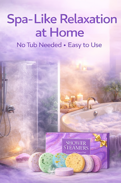Aromatherapy Shower Steamers – 8 Pack Home Spa Self-Care Gift Set